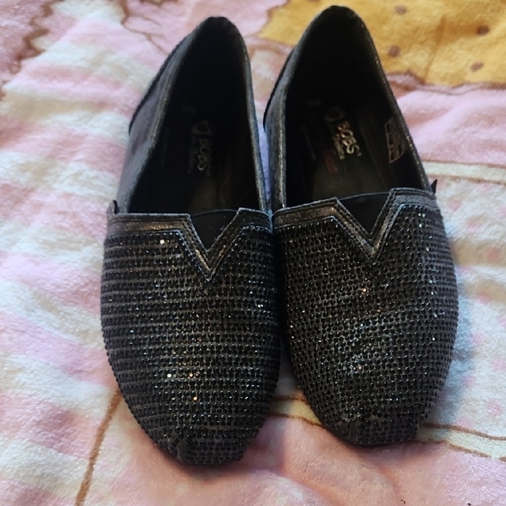 BOBS Sparkling Black Loafers